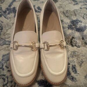 Antonio Melani Raegan Bit Buckle Ornamented Leather Loafers Size 6.5
